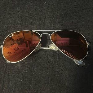 Ray Ban - red mirrored flash silver
